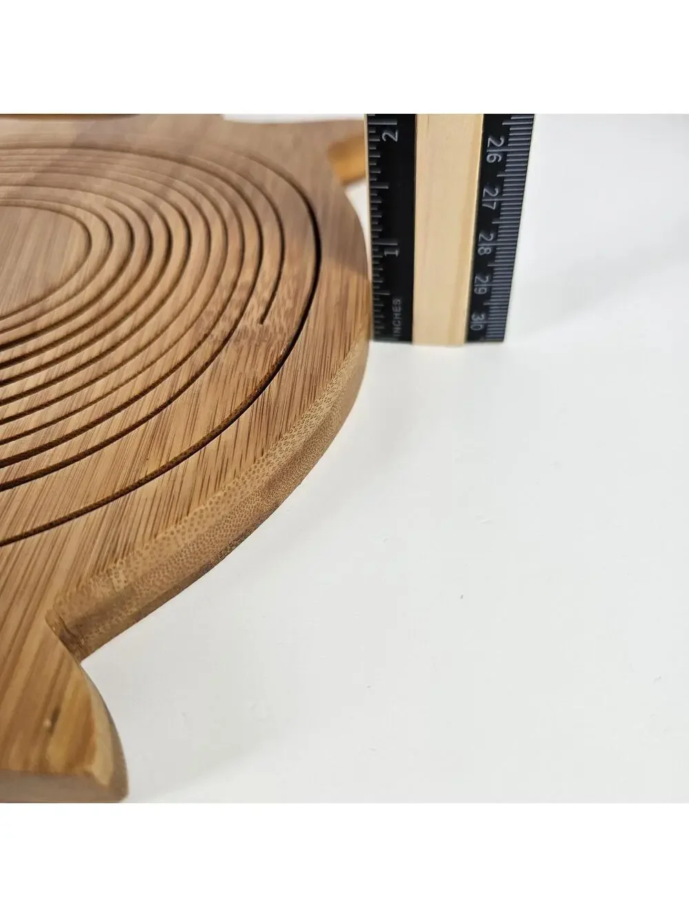 Folding Bamboo Fruit Basket Horse Shape 3D Pop-Up Bowl Cutting Board 10x11”